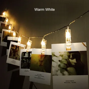 Pesulõksud String Tuled LED Clip-Kaarte, Fotosid Omanik Helge Muinasjutt Tuled Jõulud Pulmi, Sünnipäeva sõbrapäeva Teenetemärgi