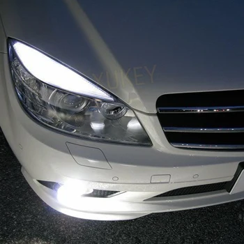 Xenon Valge LED Ei Vea Kulmu Silmalau Lambid Mercedes Benz W204 C300 C350 Nr.63 AMG T10-15SMD Parkimine Lambi Asendamine