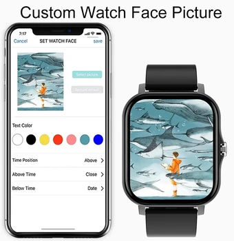 GT20 Smart Watch Mehed Naised Bluetooth Kõne 1.69 Tolline Suur Ekraan Sport Südame Löögisageduse Monitor Smartwatch Kohandada Tapeet