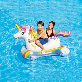 Ükssarvik Basseini Ujuma Sõita Pegasus Ujumine Täispuhutav Rõngas Lounge Parv Ujuva Bassein Mänguasjad Täiskasvanud Lapsed Vee Poole Mänguasjad