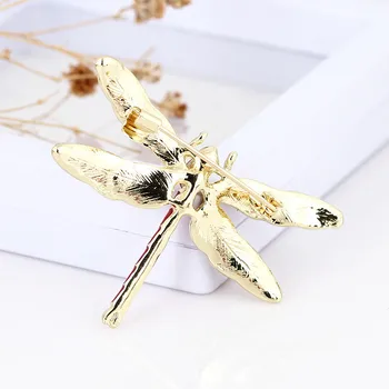 Crystal Vintage Dragonfly Prossid Naised Suurte Putukate Sõle Pin-Mood Kleit Mantel Tarvikud Armas Ehted