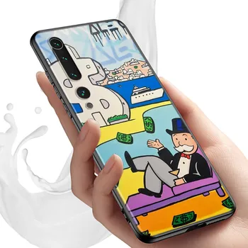 Cartoon Dollari Monopoli Jaoks Xiaomi Mi 10T Poco X3 NFC X2 M2 M3 C3 F2 Pro Märkus 10 Lite Ultra Mängida 5 Mix 3 Telefoni Puhul