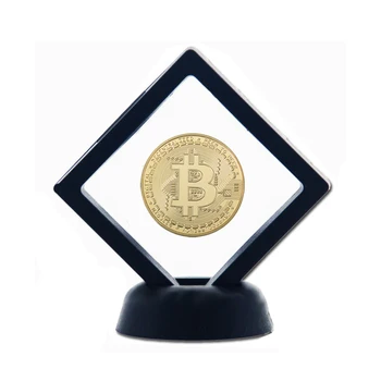 Ameerika Ühendriigid Bitcoin kuldmünt Kunsti Kogumine meeldejääv Kingitus MEILE CoinMetal Antiik Imitatsioon W/ Plastic Raam