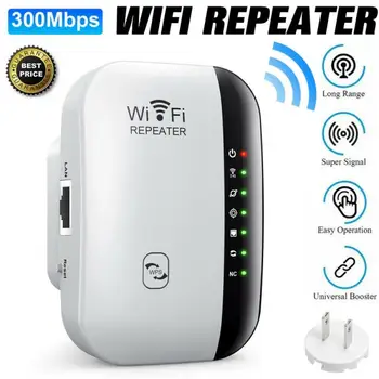 Traadita WiFi Repeater WiFi Extender 300Mbps Router WiFi Signaali Võimendi Wi Fi Booster Pikk Vahemiku Wifi Repeater pöörduspunkti