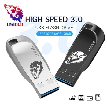 Reaalne võimsus, metallist Pen Drive 3.0 metallist USB Flash Drive 128GB 32GB 64GB kiire 16GB, 8GB 4GB mälu Flash USB3.0 Stick
