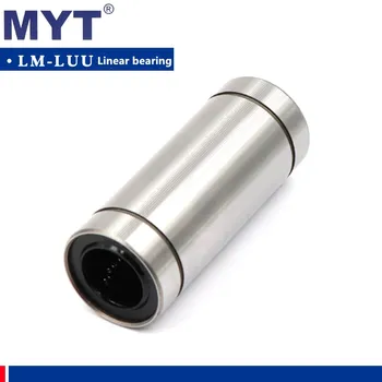 10tk MYT suure täpsusega LM8UU LM10UU LM16UU LM6UU LM12UU LM8LUU 8mm Lineaarne Puks Laagri jaoks CNC Lineaarne rod võlli 3D-Printer