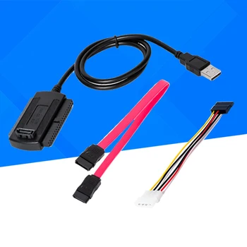 2,5 / 3,5-Tolline kõvaketas ja 4 Pin Power Cable SATA/PATA/IDE-Drive-USB 2.0 Adapter Converter Cable