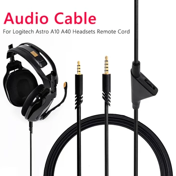 2m Audio Aux Kaabli Asendamine Mäng Kõrvaklapid Remont Varuosad Lisaseadmed Logitech Astro A10 A40 A30 Kõrvaklapid Audio Kaabel