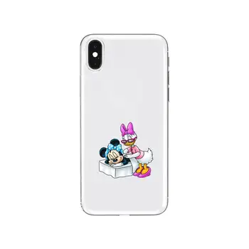 Disney Minnie ja Miki Hiir Anime Läbipaistva Telefoni Puhul XiaoMi Redmi 11lite ultra 9 8A 7 6 Pro T 5G K40 Anime kaitsta