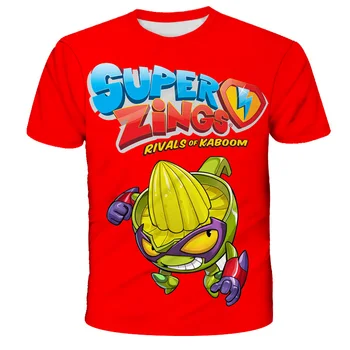 Poisid Super Zings Sonic Prindi Riided Beebi 3D Naljakas T-Särgid Lapsed Superzings Riided Poistele Graafiline T-Särgid Anime Seas Eboy