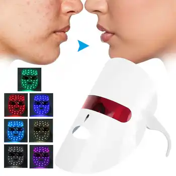 Foreverlily 7 Värvi LED Näo Mask Footon Leibkonna Ilu Naha Noorendamine Anti Akne Valgendamine Kirtsutama Eemaldamine Mask