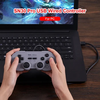 Uus Traadita Bluetooth-ühilduva Töötleja Remote Gaming 8Bitdo SN30 Pro-USB-Kaabel-Gamepad Konsooli Vibratsiooni Plahvatuse Juhtnuppu
