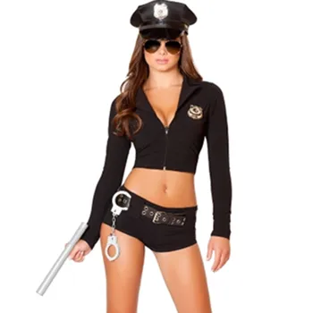 Seksikas Naine, Politsei Kostüüm Komplekti Halloween Pool COS Tulemuslikkuse Policewomen Ühtne ööklubi Cosplay Kostüümid Cop