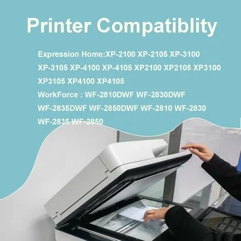 T603 603XL - Ink Cartridge ühildub Epson Expression Home XP-3100 XP-4100 XP-2100 XP-2105 XP-3105 XP-4105 Printer 10pk