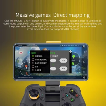 MOCUTE-054MX Wireless Gamepad Bluetooth Mäng Töötleja Juhtnuppu Android/iSO Telefonid Mini Gamepad Tahvelarvuti MID TV Box