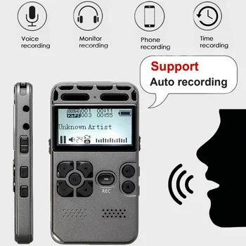 8GB Laetav LCD Digitaalne Heli Diktofon Dictaphone MP3-Mängija Väike Diktofon 2021 Uus Digitaalne Diktofon