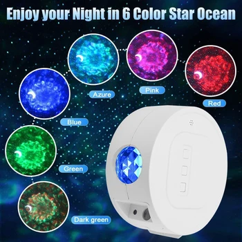 6 Värvi Moon Star tähistaeva LED Projektori Valguse Lapsed-Lapsed Magamistuba puldiga Kuu Star Night Lamp Home Decor