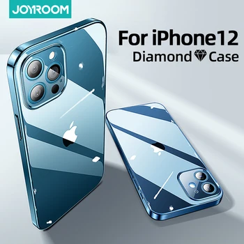 Joyroom Case For iPhone 12 Pro Max mini Raske Tagasi PC+Eadge TPÜ Põrutuskindel Objektiivi kaitsekaas iPhone 12 Läbipaistev Juhul
