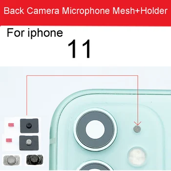 Tagasi Mikrofon Net Raami iPhone 11 Anti Tolmu Silma Intsall Tagumine Kaamera Kahjustatud Mikrofon koos kaanega Omanik Parandus Osad