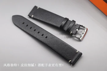 Kõrge Kvaliteediga Vintage Ehtne Nahk Watchband Must Kellarihmad 18mm 19mm 20mm 21mm 22mm Retro Käepaela Käevõru Tahke Lukk
