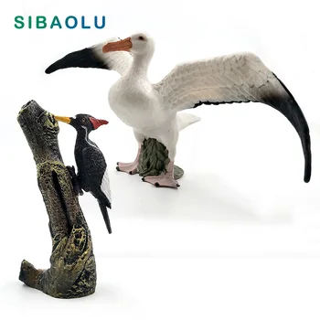 Kunstlik Simulatsiooni Kajakas lind Rähn Loomade mudel figuriin home decor kääbus haldjas aia kaunistamiseks tarvikud mänguasi