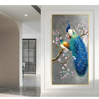 Värvikas Paabulind Lõuendile Maali Tänapäeva Loomade Plakatid, Prindid Seina Art Pilte Põhjamaade Elutuba Kodu Kaunistamiseks Pildid
