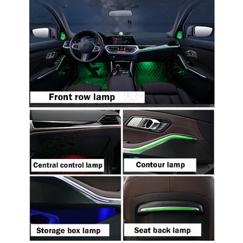 Auto Ümbritseva Valguse BMW 3 Seeria G20 G28 2019-2021 Dekoratiivne Sisustus atmosfääri kerge ukse lambi Valgusvoo LED Ribad