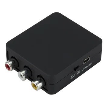 LccKaa AV RCA, HDMI-ühilduv 1080P Video Converter MINI AV2HDMI Adapter Converter Box HDTV Projektoriga digiboksi, DVD