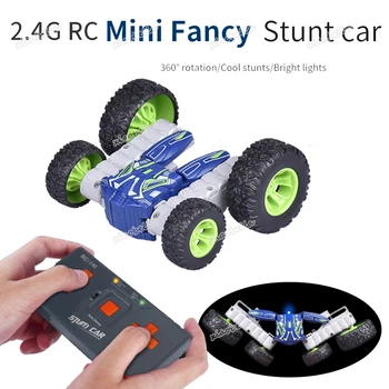 2.4 G puldiga Mini Väljamõeldud Jooksva Auto, High-Speed Trikke Klapp 360° Alalise Rotatsiooni Simon Kallurite RC Drift-Lollakas Mänguasjad Poistele