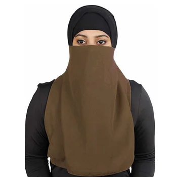 Naiste Moslemi Sall Sall Araabia Islami Niqab Burka Hijab Kork Loor Peakatet Must Nägu Katta Abaya Stiilis Wrap Pea Katab