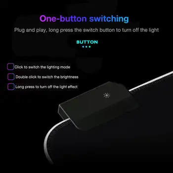 Gaming Mouse Pad LED Valgustus Maailma Kaart RGB Led Backlight Mouse Pad ARVUTI Sülearvuti Laud Klaviatuur