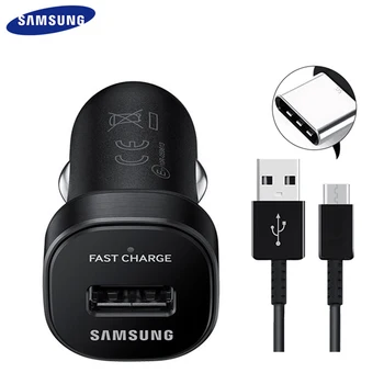 15W Samsung Galaxy S20 S10 Pluss autolaadija Mini AFC USB-Kiire Auto Cigeratte Adapter USB-C Kaabel Märkus 8 9 10 PRO A30 A50 A70