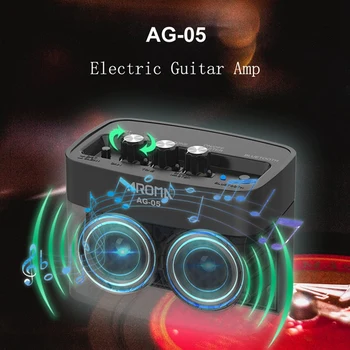 LÕHN AG-05 Bluetooth-Electric Guitar Amp Võimendi 5W Stereo Moonutamine Saada Tooni 3,5 mm Järelevalve