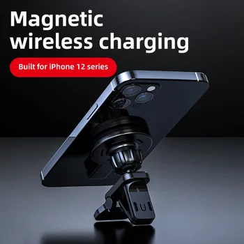 15W Qi Traadita autolaadija Telefon Seista MagSafe Magnet iPhone Mini 12/12/12 Pro/12 Pro Max Omanik Sõiduki Air Vent Mount