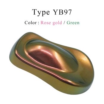 10g Kameeleon Pigment pulbervärvimine Värvi Autodele Kunst Käsitöö Paber Küünte Kaunistamiseks Akrüülvärv YB97 Kuld Kameeleon Pulber