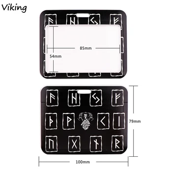 G1564 Cartoon Viking Kaardi Valdaja ID-kaardi Omaniku Naine Mees Bussi-Kaardi Hoidik Töötajad Kaardi kaelapaela kinnitamine