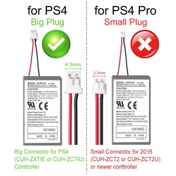 2000mAh Aku Asendamine Sony PS4 Pro Slim Bluetooth-DualShock Töötleja Teise Põlvkonna CUH-ZCT2 või CUH-ZCT2U