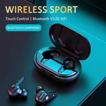 TWS Mini Bluetooth-5.0 Kõrvaklapid Qi Traadita Kõrva Stereo Heli, Müra Vähendamine, Sport Peakomplekt Kõrvaklappide fone de ouvido