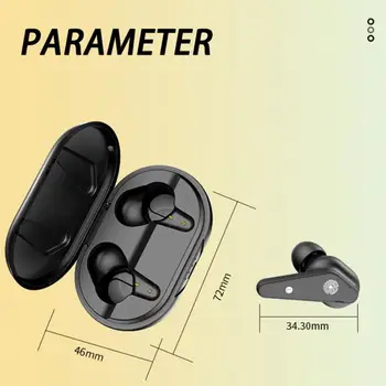 TWS Mini Bluetooth-5.0 Kõrvaklapid Qi Traadita Kõrva Stereo Heli, Müra Vähendamine, Sport Peakomplekt Kõrvaklappide fone de ouvido