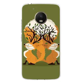 Cartoon armas Rebane Telefoni Puhul Motorola Moto G9 G8-G7 G5 G6 E6 E5 Pluss Play Power + Üks Tegevus Makro Kate Coque Kest