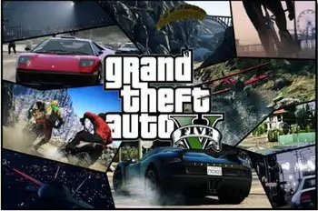 Grand Theft Auto V Video Mängu GTA 5 Art SILK PLAKAT Dekoratiivse Seina maali 24x36inch