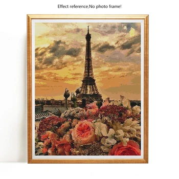 Täielik Square Diamond Maali Eiffeli Torn 5D DIY Mosaiik Diamond Tikandid Maastiku Home Decor Pilt Rhinestone