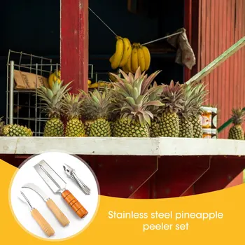 Roostevabast Terasest Ananass Puu-Peeler Ananassi Spaatliga Tööriistade Komplekt
