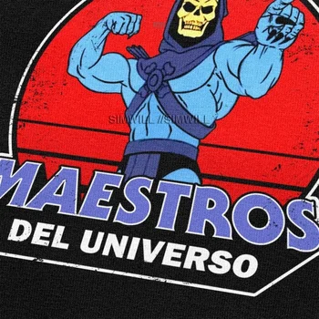 Lahe Vintage Ta-Mees Masters Of The Universe Skeletor T-Särk Meeste Lühikese Varrukaga Puuvillane T-särk Vabal 80s Mäng Tee Graafiline Tshirt