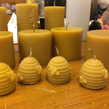 KUUM silikoon küünal hallituse mesilaste omatehtud Mesilasvaha Küünal 3D veerus Kärgstruktuuri Mesipuu MoldMold Käsitöö Silikoon Kook Teenetemärgi Vahendid