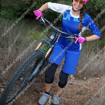 Daamid Jalgrattasõit Jersey Naiste Suvised 3/4 Lühikesed varrukad Naiste 2020 Jalgrattasõit Riided MTB BMX Road Bike Riding Kanda Hingav Tshirt