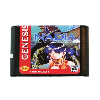 Nadia Saladus Sinine Vesi 16 bit MD Mäng Kaardi Jaoks Sega Mega Drive Jaoks SEGA Genesis
