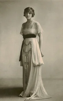1910-Aegne kleit satiinist dressla sureb pluus pika Aja kleidid ruffle pluus