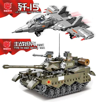 Xj819 Hiina sõjalise mudellennukid tank assamblee haridus alushariduse valgustatuse laste mänguasjad, kingitused