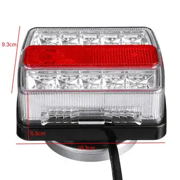 2tk 12V Magnet-LED-Car-Truck Tail Light-Piduri Tuli Hoiatus Signaal Lamp Haagissuvilad Laagris ATV Paat RV